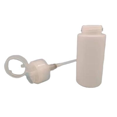 China 160ml Cosmetic Easy Open End White PE Cosmetic Plastics Squeezing Bottle Makeup Remover Bottle for sale