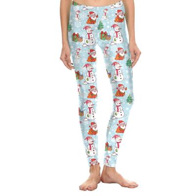 China Antibacterial Warm Christmas Tree Printed Legging From China for sale