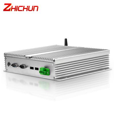 China For Business Wholesale Price I5 Barebone 2 CPU I5 Barebone 2 Ethernet Mini Pc Desktop Dual Lan Fanless Industry Computer Builder for sale