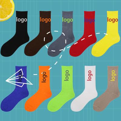 China YUELI Wholesale Cheap QUICK DRY OEM Socks Designer Custom Your Own Logo Custom Women Crew Sports Socks Cotton Bamboo Sock For Man for sale