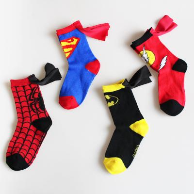 China New antibacterial all season Fuzzy Cartoon Kids Cotton Character warm custom thongs handmade clock dance baby stitching socks for sale