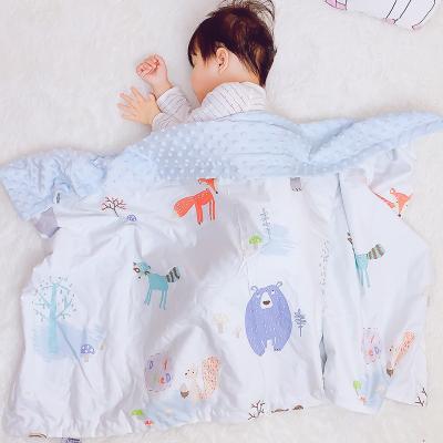 China Anti-bacteria Printing Animal Cartoon Super Soft Throws Baby Blanket For Kids Baby Beanie Blanket Soothing High Quality Blankets for sale