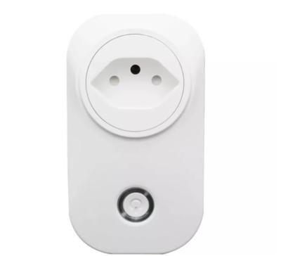 China Smart Home Brazil Power Socket Wifi App Socket Remote Control Time Switch Wall Sockets Compatible With Amazon Alexa for sale