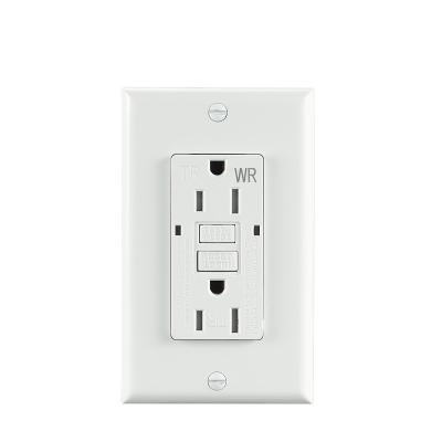 China Residential / General Purpose Wall Outlet Shouxin Gfci Outlet 15amp 125v AC 60hz Self Test Mood Resistant And Weather Resistant for sale