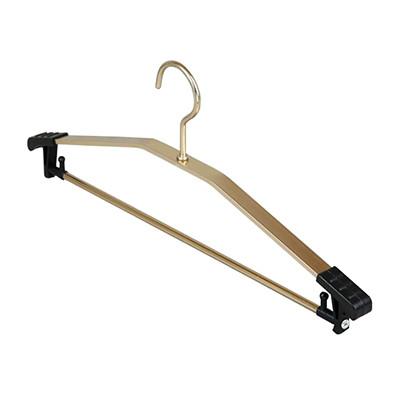 China Aluminium Hanger for Customized Coat or Skirt hanger with plastic Clips for sale