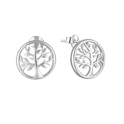 China Vintage Fashion Earring Designs New Style Sterling Silver Tree Of Life Earrings For Women for sale