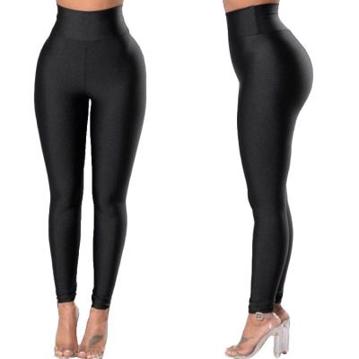 China Sustainable Leisure High Waisted Yoga Stretch Running Leggings Nine Minutes For Women for sale