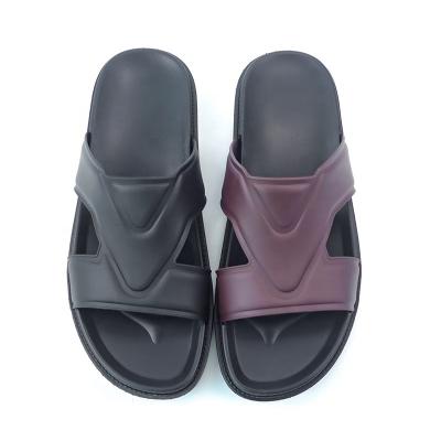 China Fashion Trend Wholesale PVC platform shoes soild color mature casual comfort outdoors custom sandals for men for sale