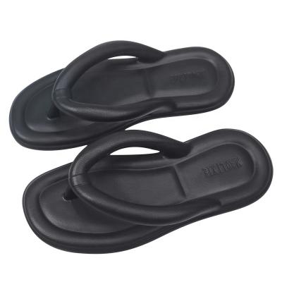 China Fashion Trend 2023 Wholesale Fashion Simple Summer Outdoor Ladies EVA Flip-Flops Slides Flat Clip Toe Slippers For Girls for sale