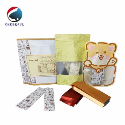 China New Factory Design Beef Jerky Food Packaging Moisture Proof Stand Up Mylar Foil Pouch Foil Bag With Zipper for sale