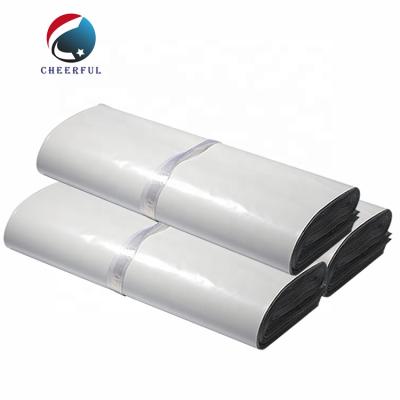 China Custom Logo Biodegradable White Plastic Mailer Self Express Adhesive Seal Poly Bag for sale