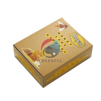 China New 2022 Material Design Recycled Energy Bar Olive Oil Sachet Packaging Display Boxes For Honey Stick Empty Royal Honey Gift Box With Sleeve for sale