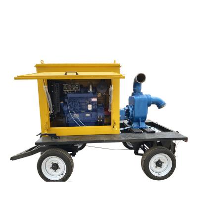 China Multi-application car pump pump flood control diesel engine portable dewatering water pump for sale