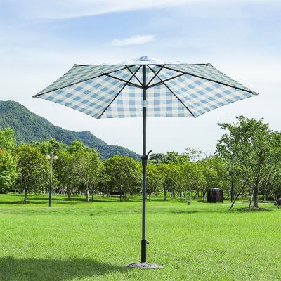 China New Garden Style Modern Outdoor Custom Color Patio Umbrella Pole Crank Steel Center Umbrella Without Base for sale