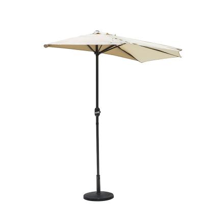 China Modern Unilateral Outdoor Umbrella Parasol Half Bed Flower Umbrella Leaning Against Wall Tilted Umbrella for sale