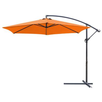 China Modern Outdoor 2.7m 3m 3.5m Luxurious Garden Patio Umbrella Handle Rotates 360 Degree Beach Cabana Umbrella for sale