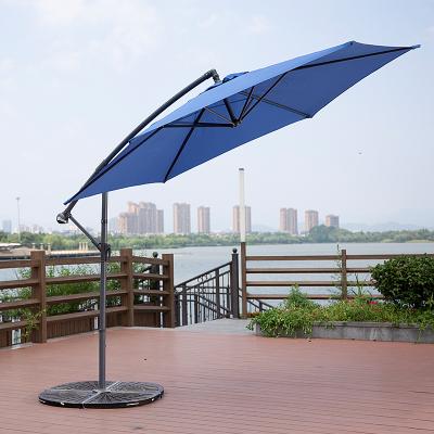 China 3M Banana Umbrella Factory Aluminum Outdoor Patio Pole Modern Garden Restaurant Umbrella for sale