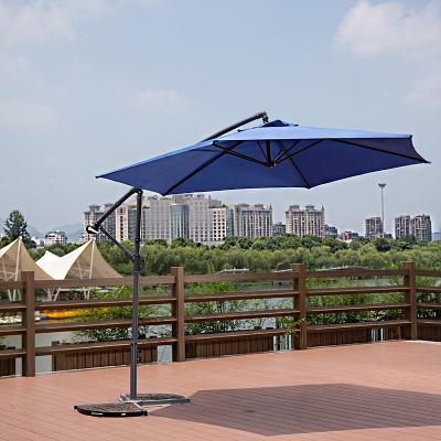 China 2022 Hot Selling Modern On The Garden Yard Amazon Aluminum Banana Umbrella Patio Umbrella Outdoor Side Umbrellas for sale