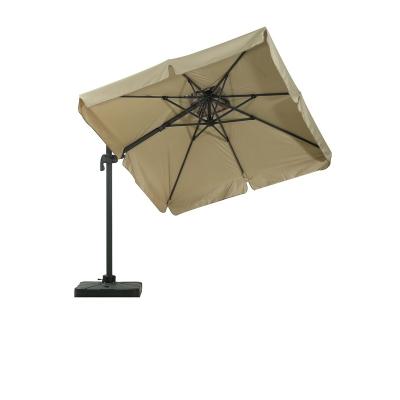 China Modern promotion outdoor single top roman umbrella with 4 side square shape with base use for outdoor garden leisure UV-resistant for sale