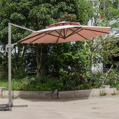 China Modern Outdoor Waterproof Patio Round Key Umbrella With Low Use For Garden Leisure Umbrella Pink Color Roman Umbrella for sale