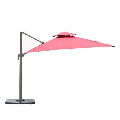 China 3*3M Restaurant Pool Sun Shade Patio Garden Cafe Shop Modern Custom Pagoda Outdoor Beach Umbrella for sale