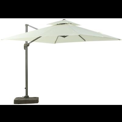 China Modern Popular Design Rainproof 2.5m*2.5m Outdoor Umbrella Metal Furniture Patio Furniture Sun Umbrella for sale