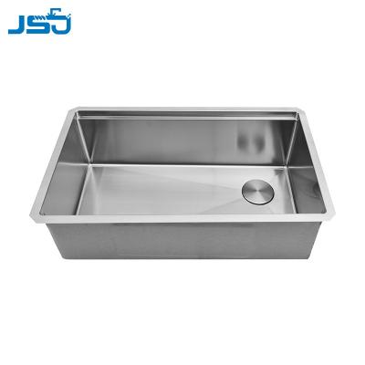 China Without Faucet Customized Size Nano Bowl Stainless Steel Handmade Single Sink For Kitchen for sale