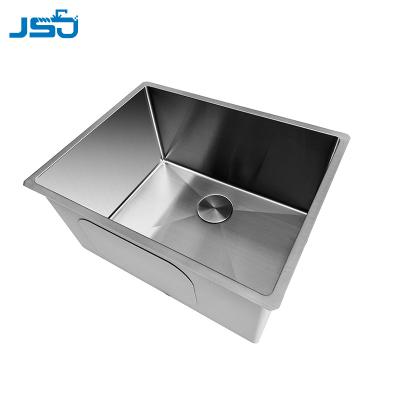 China Without Faucet Korea Style Nano Nano Stainless Steel Surface Customized Single Bowl Under Mouth Handmade Kitchen Sinks for sale