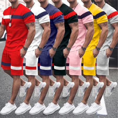 China Wholesale 2022 QUICK DRY 2 Pieces Sports Equipment Set Summer Casual Tracksuits For Men Custom Made Shorts Set for sale