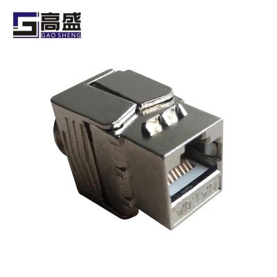 China STP Zinc Alloy Cat6A Amp Keystone Jack 8P8C RJ45 SK610102 for sale