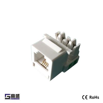 China audio & Keystone Video Telephone RJ11 Jack 6p2c Female Connector for sale