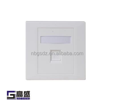 China 1 single left front plate for Cat6 RJ45 RJ11 for sale