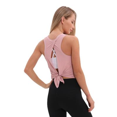 China Mesh Back Yoga Tank Top QUICK DRY Active Sport Clothes Workout Tank Tops Women Basic for sale