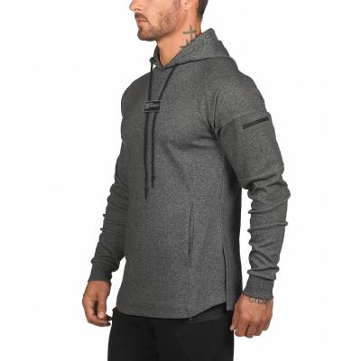 China Custom Mens Gym Bodybuilding Muscle Hoodie Training Anti Shrink Use Workout Sweatshirt for sale