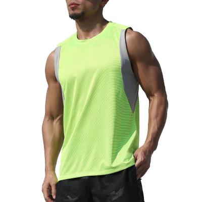 China Gym Anti-Shrink Muscle Shirt Men Tank Top Bodybuilding Fitness Workout Vest Sleeveless Vest for sale