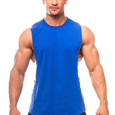 China Men's Muscle Workout Anti-Shrink Shaping Fitness Gym Tank Top Stringer Tank Tops Loose Bodybuilding for sale