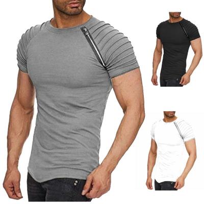 China Anti-pilling Men's Long Sleeve Crew Neck Gym Active Quick Dry Cycling Tops for sale