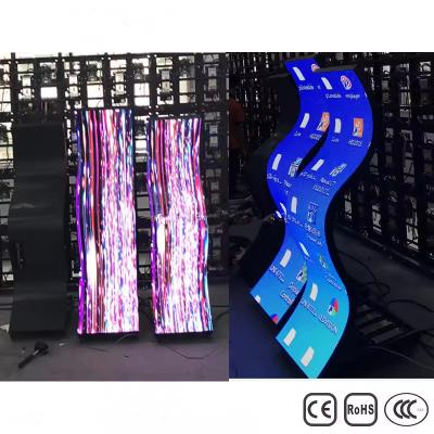 China High Flexibility P2.5/P3/P4 LED module Indoor Flexible LED Screen Display for sale