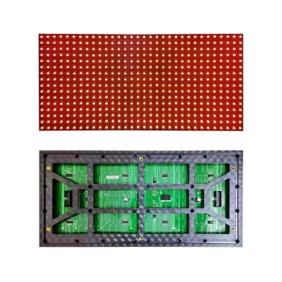 China High Brightness P10 LED Display Module Outdoor Single Color DIP Red 320*160mm for sale