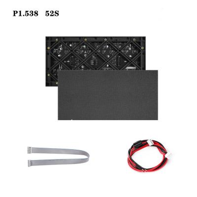 China Modulo de pantalla de LED de pitch de píxeles pequeños P1.538 Pantalla LED interior con actualización 4K en venta