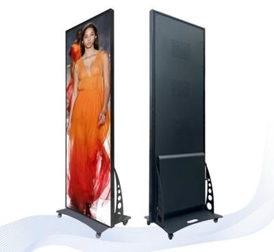 China Portable Indoor Led Poster WIFI USB Control Standing Led Poster Display 1920X640mm for sale