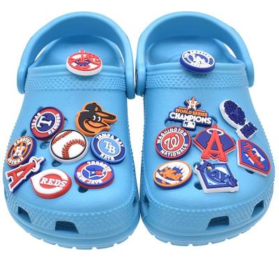 China Durable and Soft Sports Team Croc Charms nfl Shoe Charms for Croc Shoe Decorations for sale