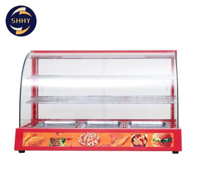 China Factory Direct Wholesale Curved Trolley Turnout Cabinet Display Cabinet Standing Food Warmer Standing Cabinet Heated 950*460*600 for sale