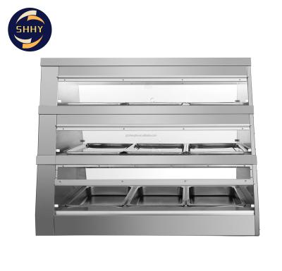 China Factory price sales electric restaurant food warmer display showcase 1200*760*1000 for sale