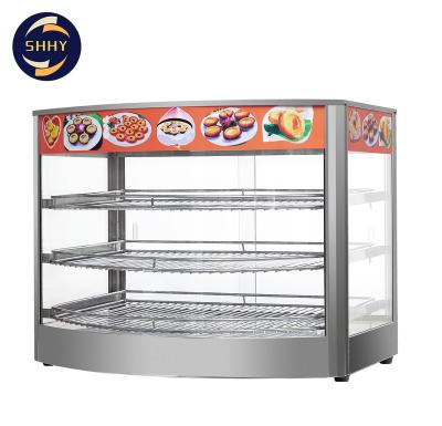 China factory outlet commercial stainless steel countertop food pizza display warmer 660*450*520 for sale