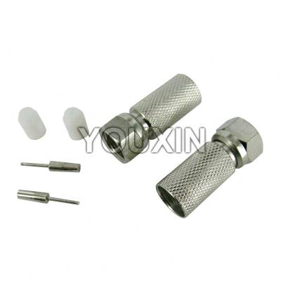 China RF catv terminal RG11 F male CATV connectors twist on F11T connector for sale