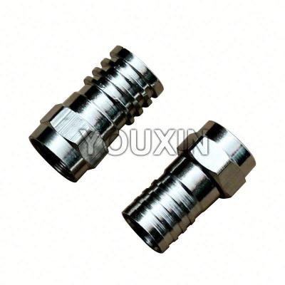 China RF catv cable female wire connector F crimp type for sale