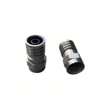 China Waterproof type crimp rg59 catv cable coaxial connector rf cable manufacturer for sale