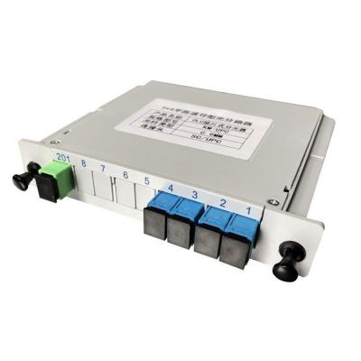 China Nework PLC / Telecommunications / CATV 1x8 Fiber Optic Splitter FTTH LGX Cassette for sale