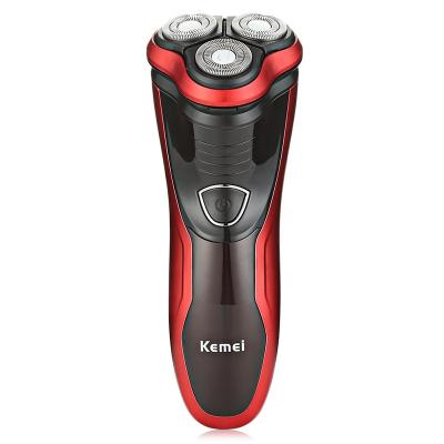 China Kemei-9013 Wasbare Triple Blade Electric Shaver Men Rechargeable Rotary Shaver Razor With 3D Shaving Heads Hair Removal Scheren Machine for sale